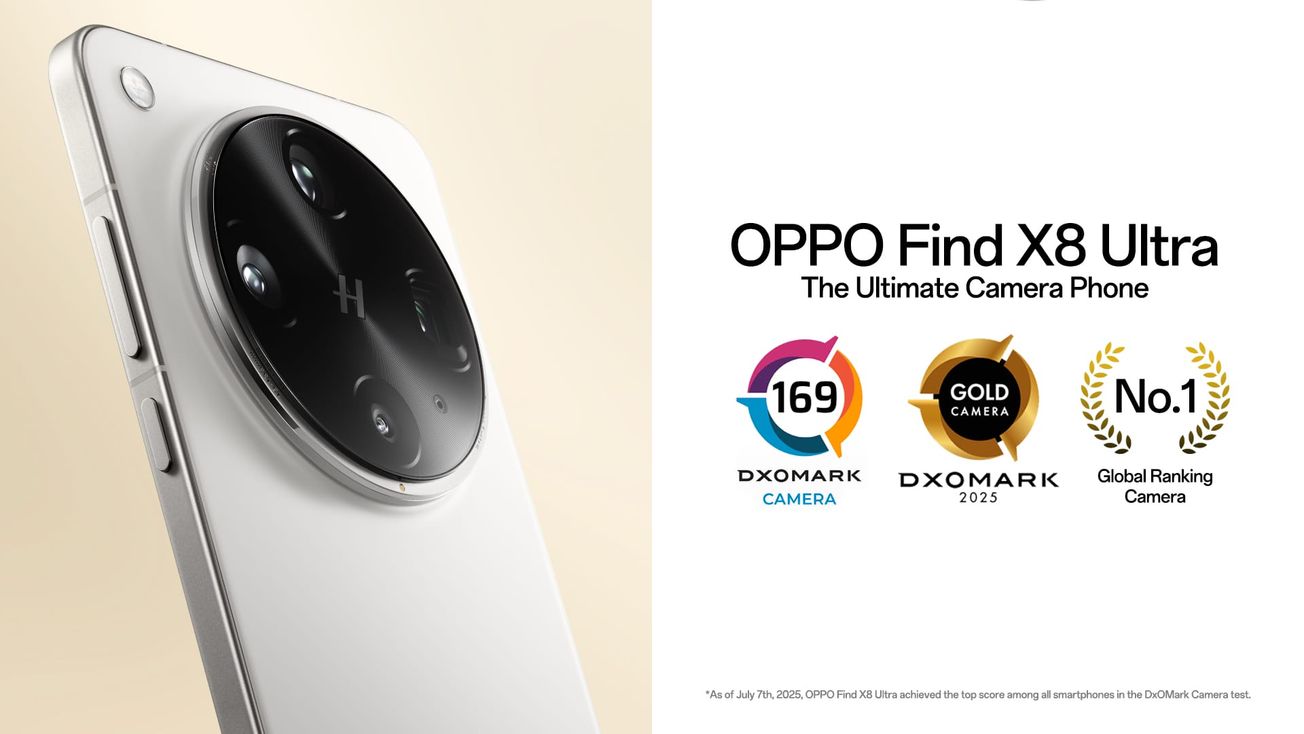 OPPO Find X8 Ultra es nombrado el Rey de las cámaras móviles por DXOMARK
