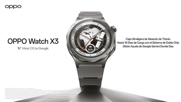 OPPO presenta el Watch X3 de forma oficial