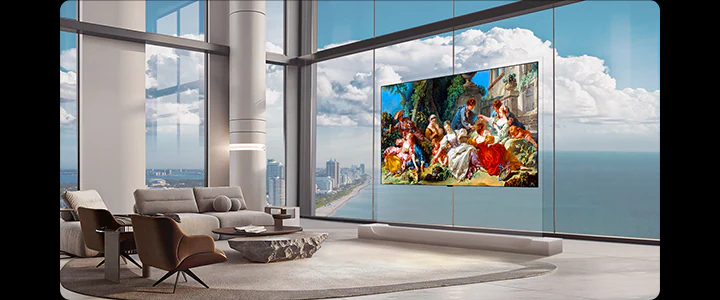 LG presenta su Pantalla OLED evo W6 de 83 pulgadas.