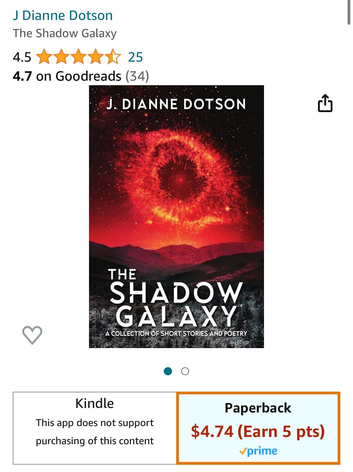Big Sale for THE SHADOW GALAXY
