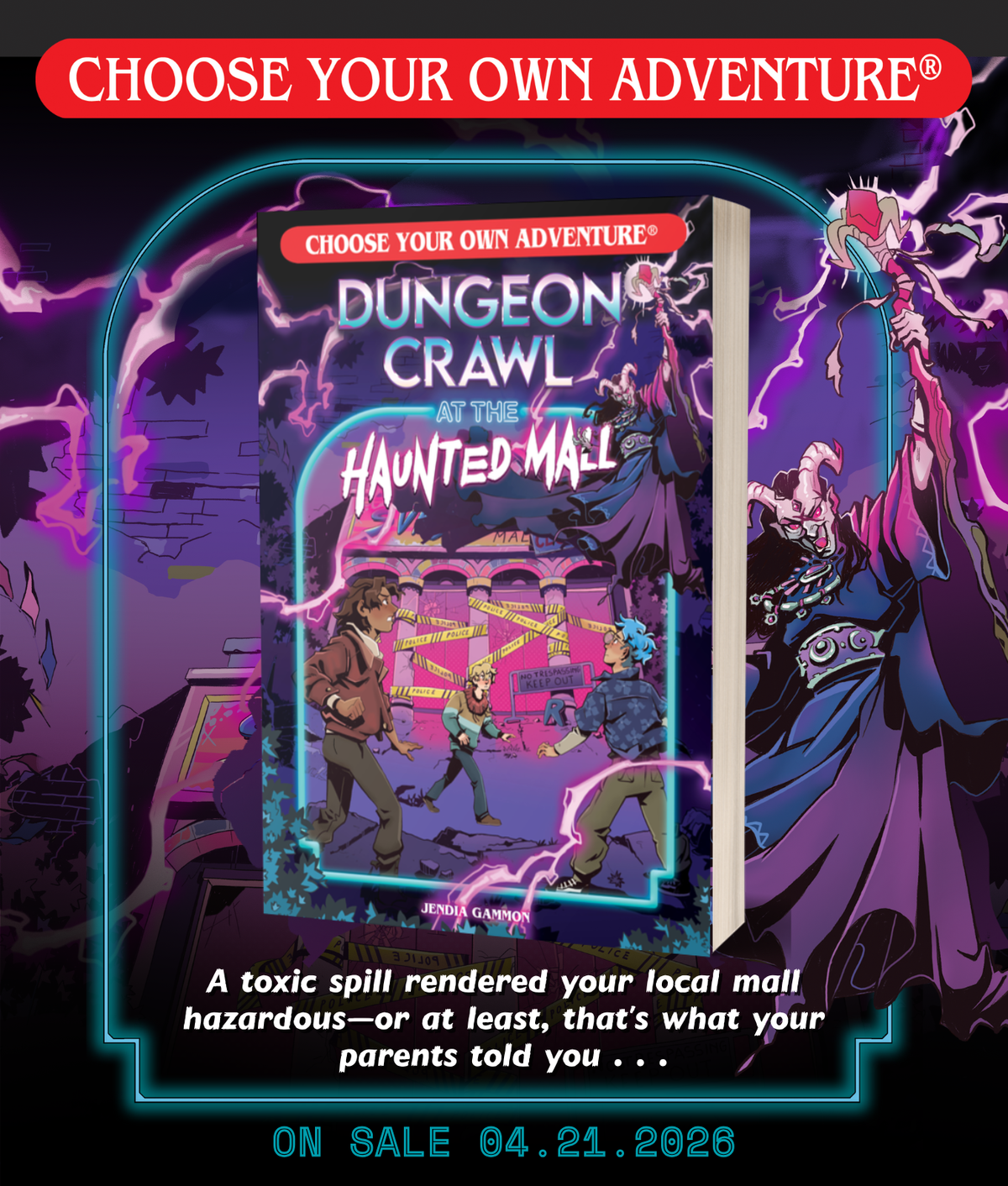 Cover Reveal for DUNGEON CRAWL AT THE HAUNTED MALL!