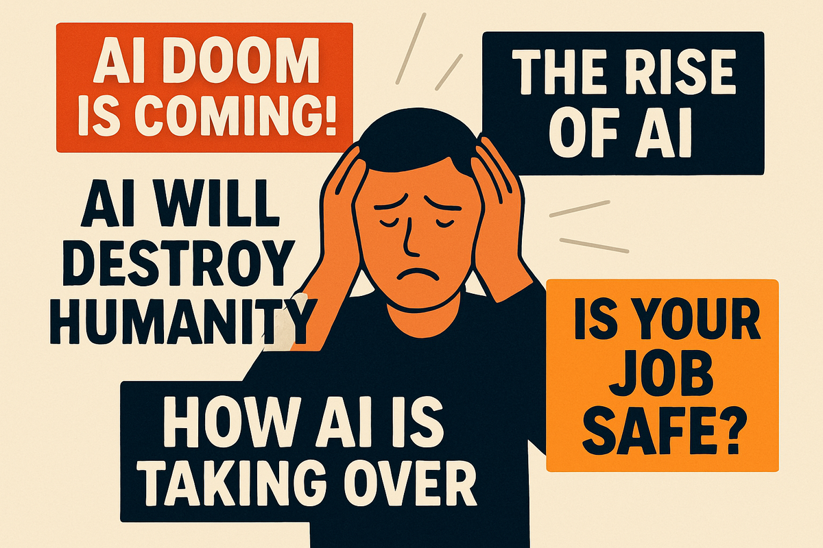 The AI Anxiety Amplifier: How Clickbait Sensationalism Supercharges Human Stress in the Age of Artificial Intelligence