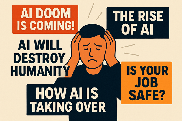 The AI Anxiety Amplifier: How Clickbait Sensationalism Supercharges Human Stress in the Age of Artificial Intelligence