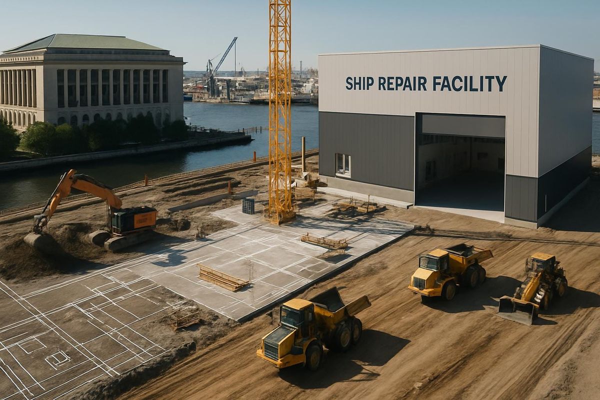 Skanska USA Civil Northeast Secures $149.7M DoD Contract for Ship Repair Facility