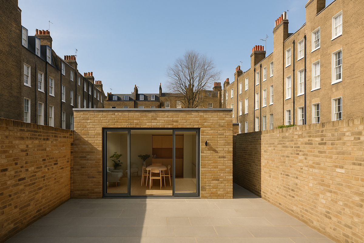 Garden Walls Hide Ingenious Compact Home in Historic London