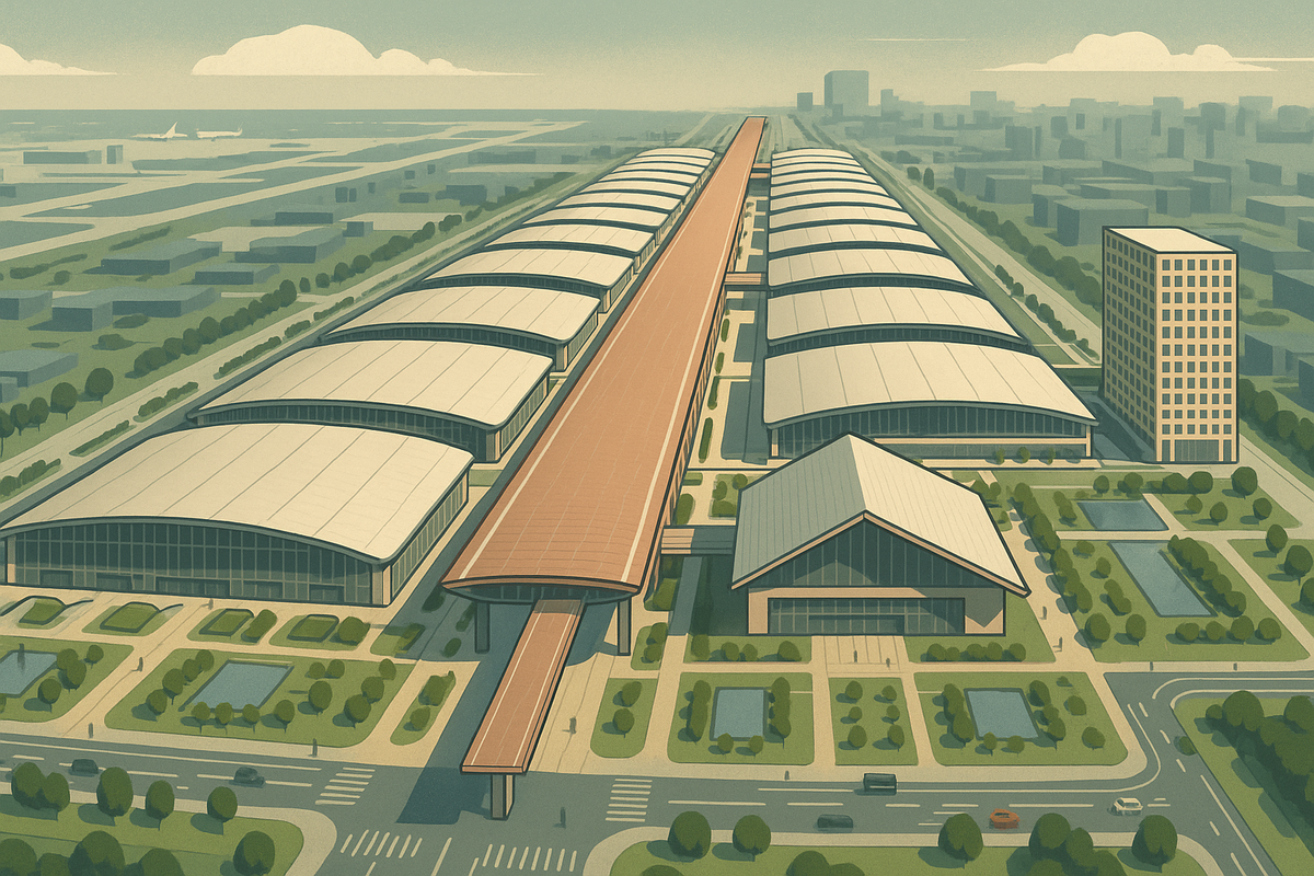 RSHP Completes Mile-Long Convention Centre in China
