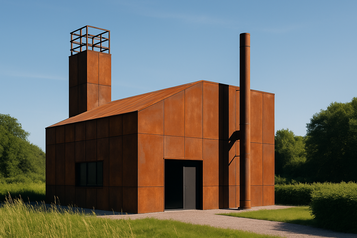 Weathered Steel Design Transforms Danish Pumping Station