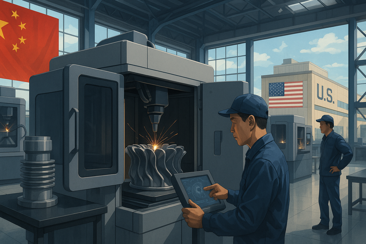 China's 3D Printing Dominance Challenges US Manufacturing