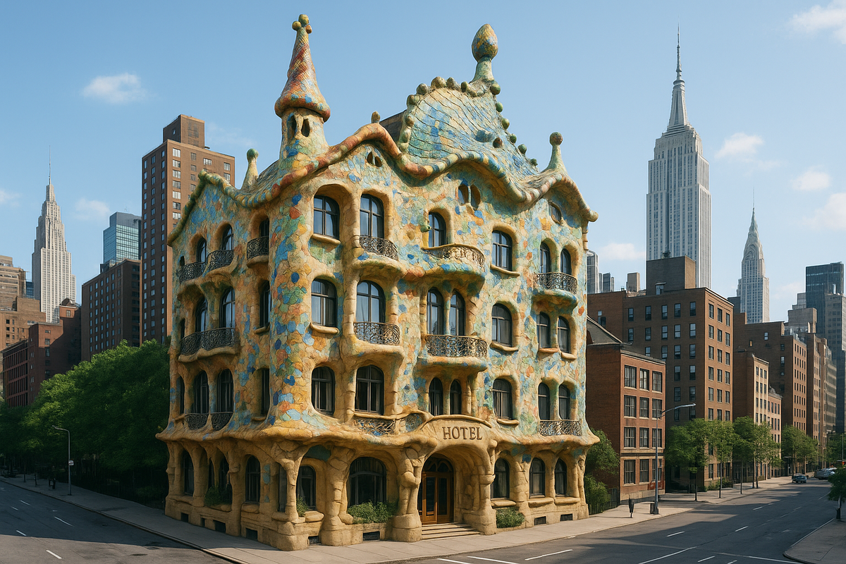 AI Challenges Traditional Architecture with Gaudí Hotel Renders