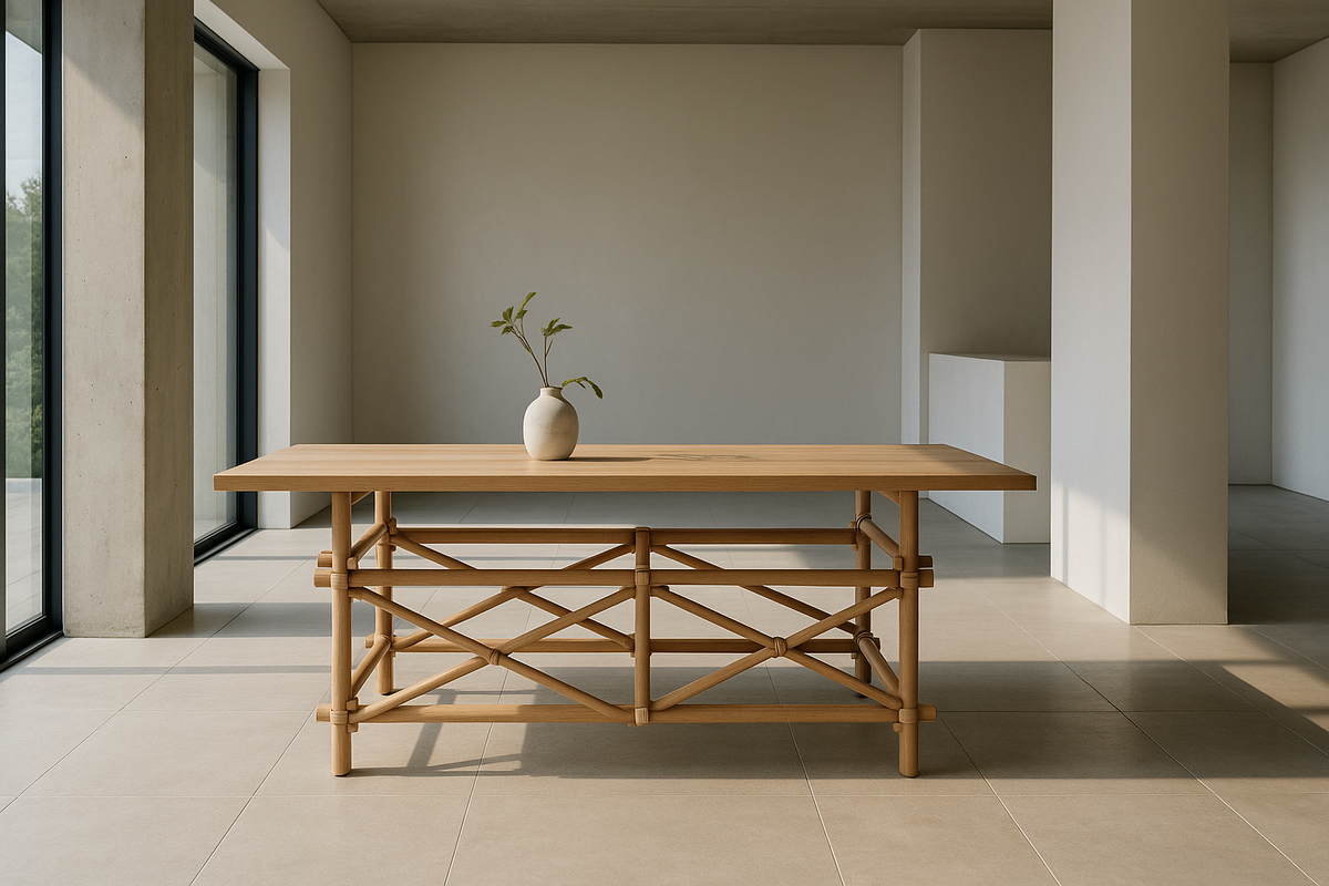 Scaffold Table by Haldane Transforms Architecture into Furniture