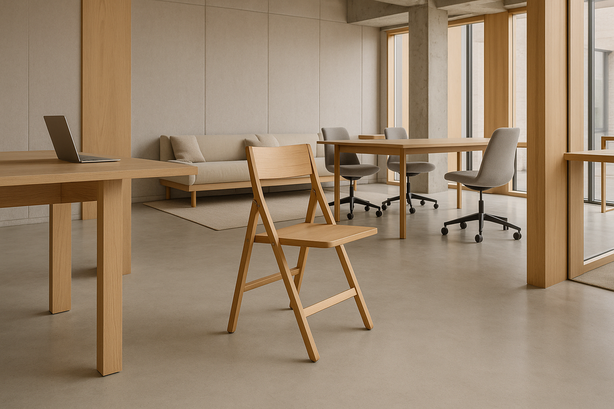 Theo Folding Chair: A New Standard in Contract Furniture Design