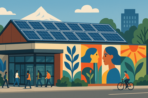 Portland Supermarket Transformed into Net-Zero Library Facility