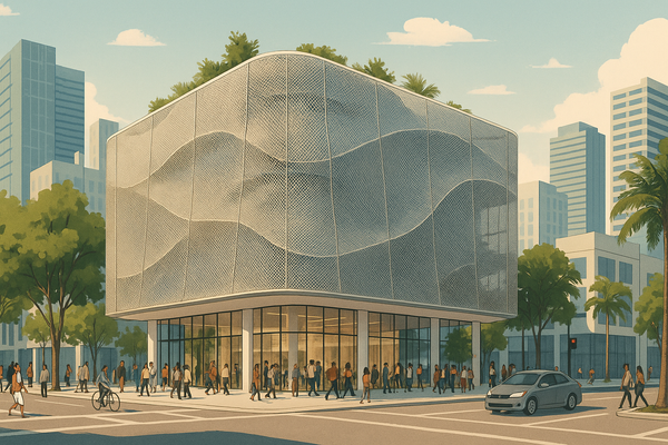 Snøhetta Unveils Innovative Mesh-Covered Building in Miami