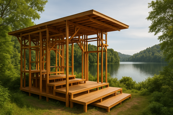 Dum-Dum Lab Unveils Sustainable Lakeside Pavilion in Chile