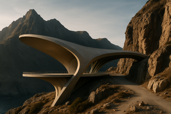 Dramatic Architecture Competes with Natural Landscapes