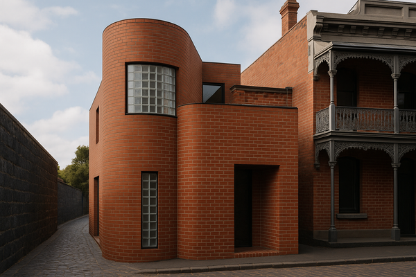 MRTN Architects Innovates Melbourne Housing with Red-Brick Extension