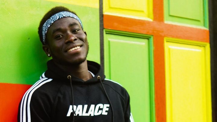 Man standing in freedom