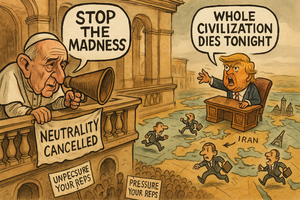 Pope Breaks 2,000 Years of Diplomatic Neutrality to Tell Trump to Please Just Stop