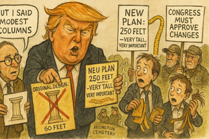 Trump Bypasses Congress Using Legal Theory Based on Columns That Don't Exist