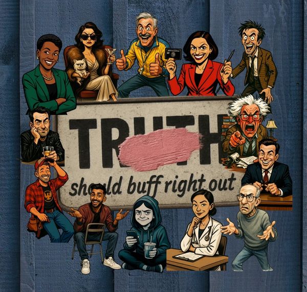 When Bondo can't patch the pain, laugh at it.