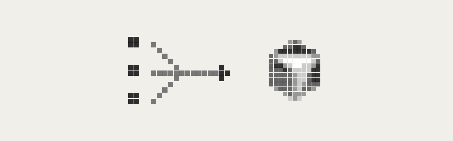 Pixel diagram: three triggers converging into Cursor