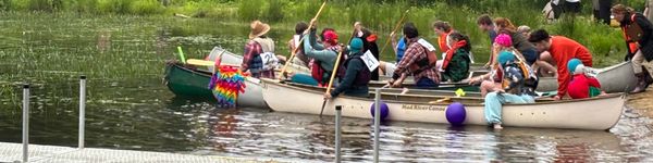 Blindfolded Canoe Racing