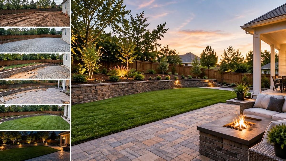 What does a complete backyard rebuild look like phase by phase? — River’s Landscape LLC