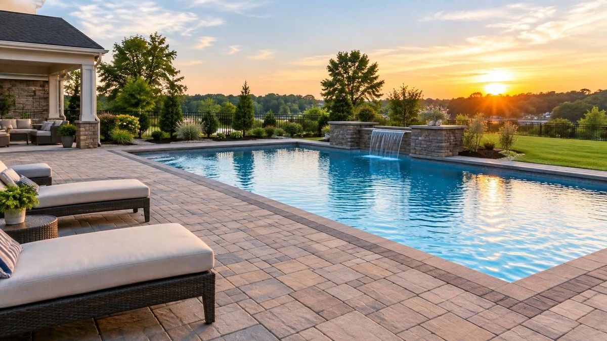 What does a paver pool deck installation actually involve? — River’s Landscape LLC