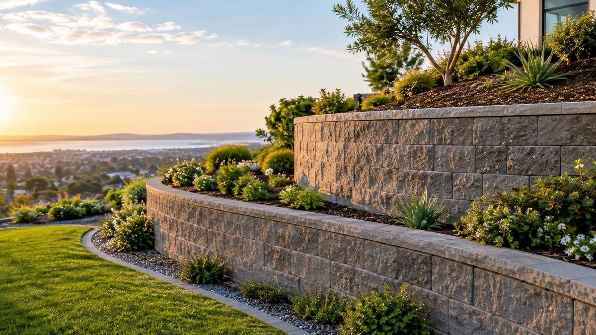 What do retaining walls include and how do I request a quote? — SK Concrete