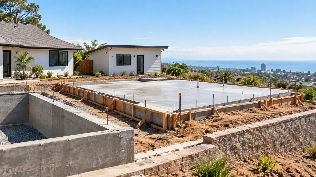 What foundation work is needed for a home addition or ADU? — SK Concrete