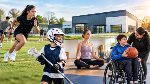 How does REPS's Centereach location serve Suffolk County families year-round? — REPS Athletic Training Center