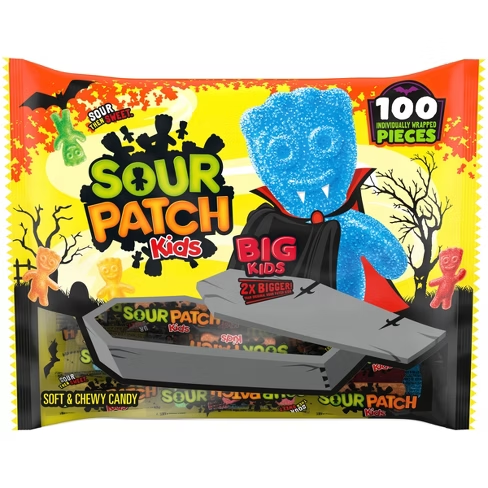 Chinese words for Halloween candy: an image of soft candy, 软糖 in Chinese. 