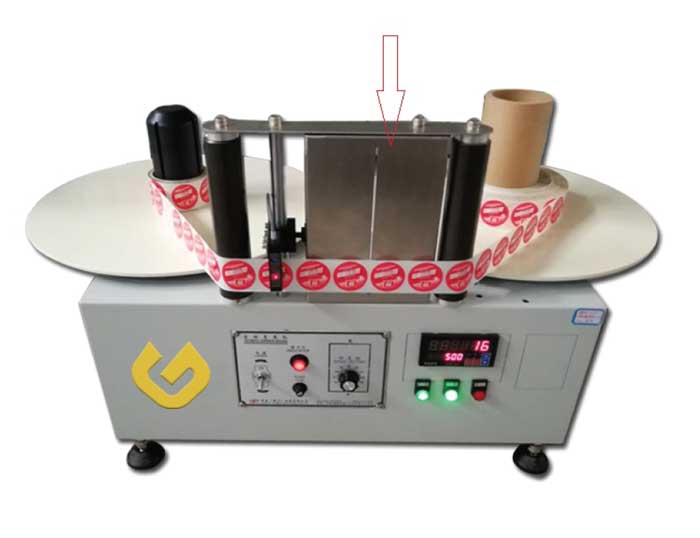 Table Top Label Roll Rewinder / Editing Machine with Splice Table