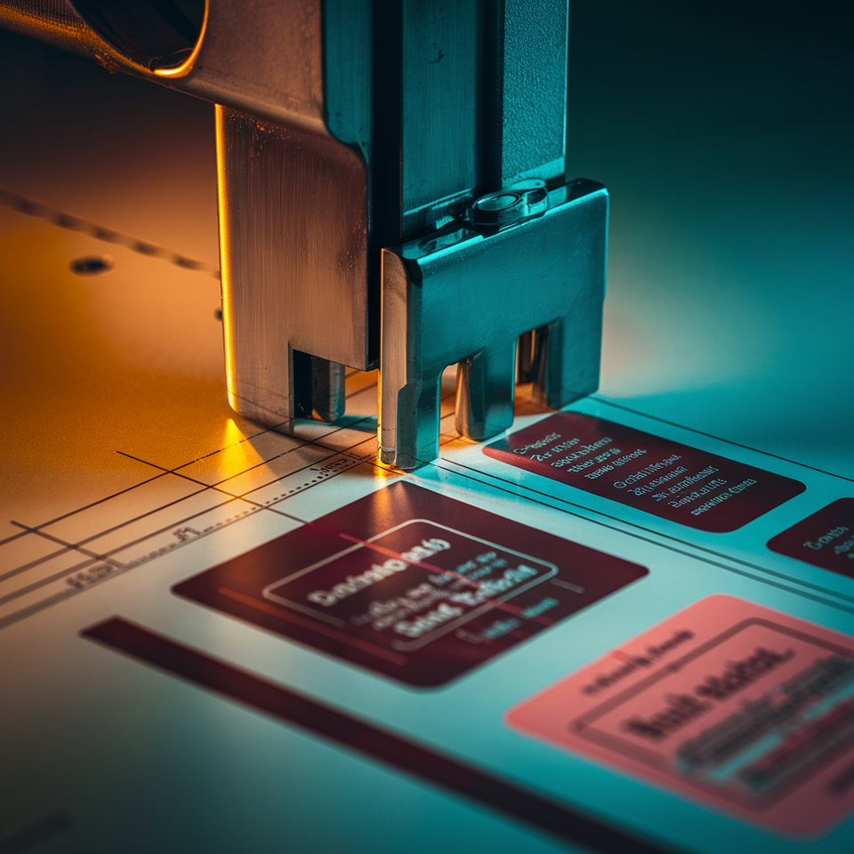 Print and cut machines: one-pass label production