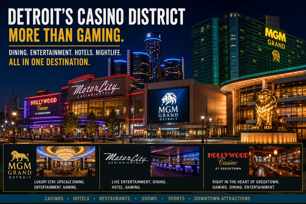 Detroit's Casino District Offers More Than Gaming for a Weekend Getaway