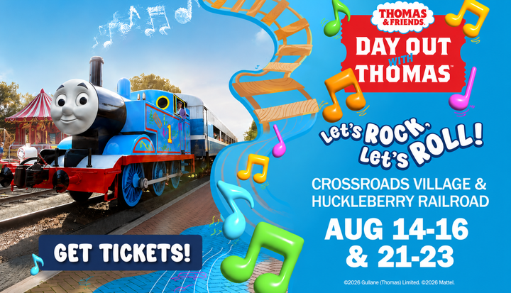 Day Out With Thomas Coming to Crossroads Village for Two August Weekends
