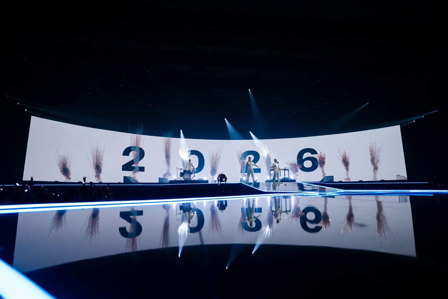 A New Year’s midnight scene in Oulu signals the start of its European Capital of Culture 2026 programme.