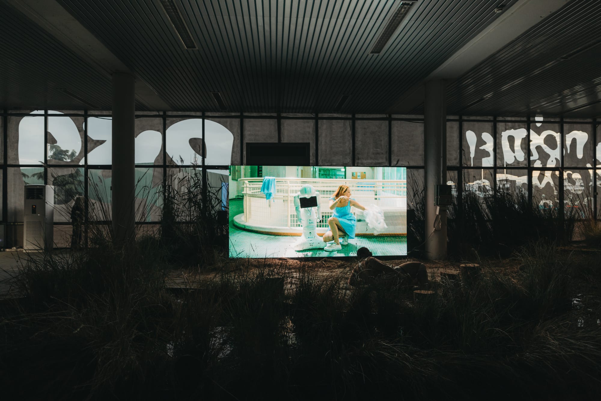 Still or installation view from Antigoni Tsagkaropoulou’s In The Wild at the 9th Thessaloniki Biennale.