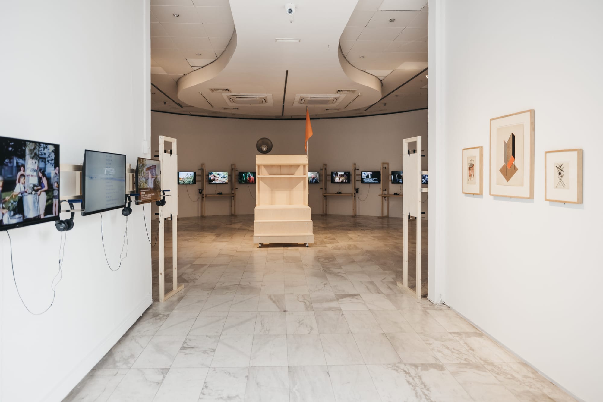 Installation view of Disobedience Archive (The Loudspeaker) at MOMus – Museum of Contemporary Art during the 9th Thessaloniki Biennale.
