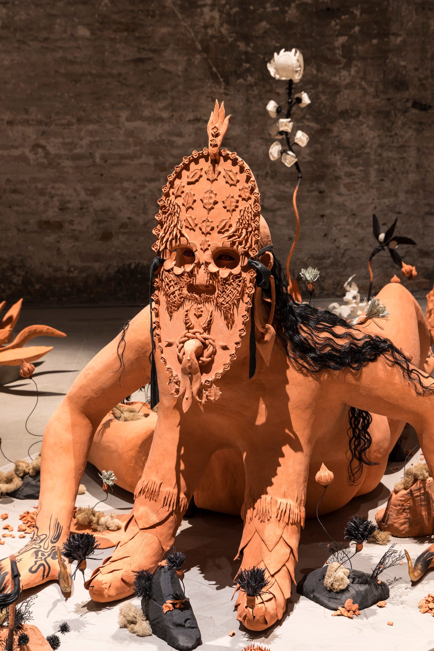 Detail of Rajni Perera and Marigold Santos’s Efflorescence/The Way We Wake.