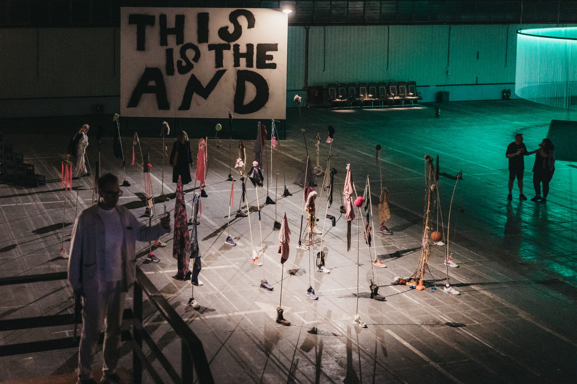 Installation view of The Callas’s Wanderers, Dream Baby Dream (Anti-Flags series), and Protest Song Machine at the 9th Thessaloniki Biennale.