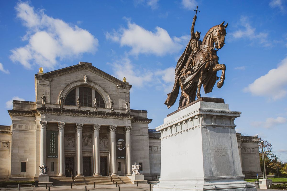 Exterior view of the Saint Louis Art Museum’s main Beaux-Arts building in Forest Park, St. Louis, Missouri