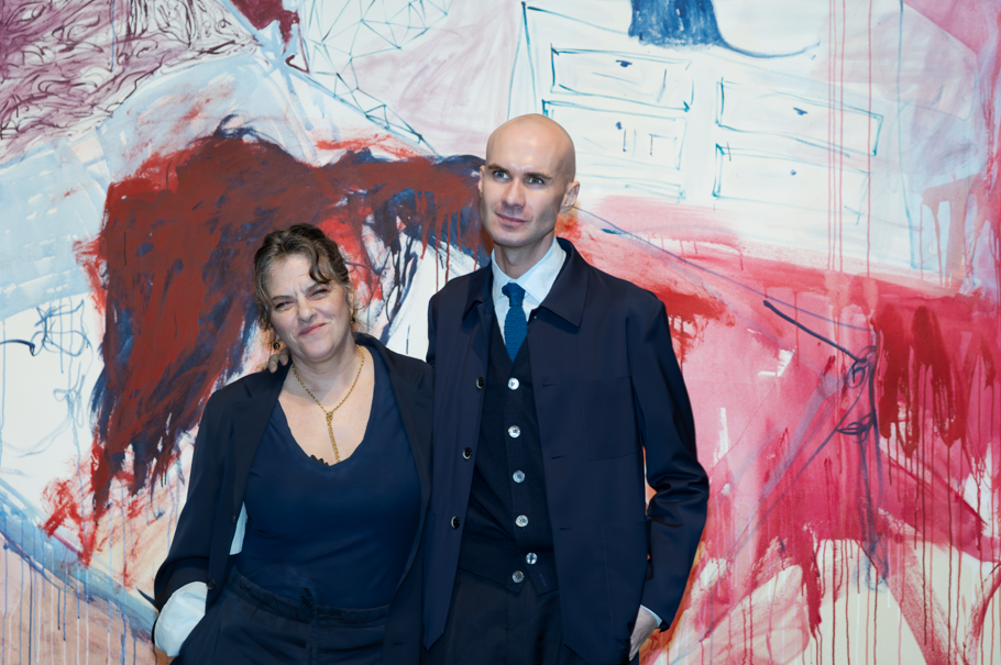Portrait of Tracey Emin and Harry Weller at Tate Modern 2026.