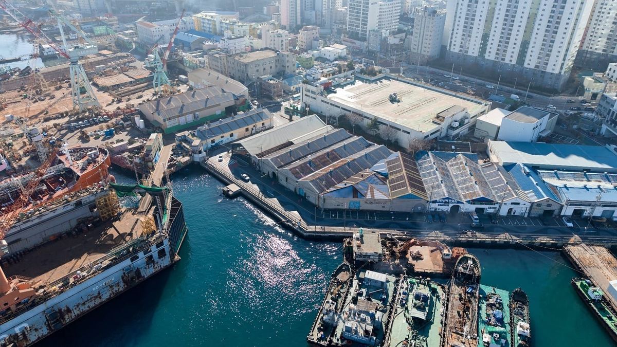 Space OneZ, an exhibition venue for Busan Biennale 2026 in Busan, South Korea.