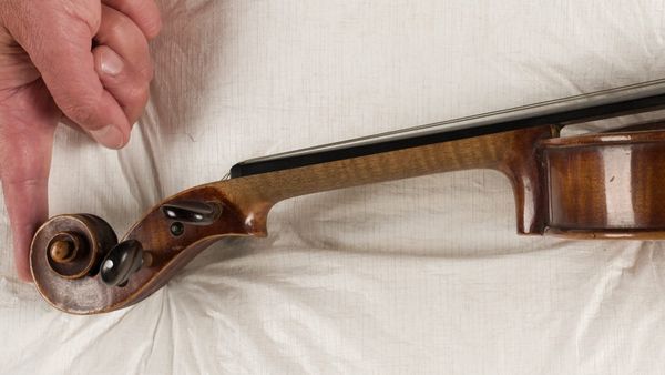 Albert Einstein’s 1894 Zunterer “Lina” violin auction lot which has sold for £860,000 at Dominic Winter Auctioneers