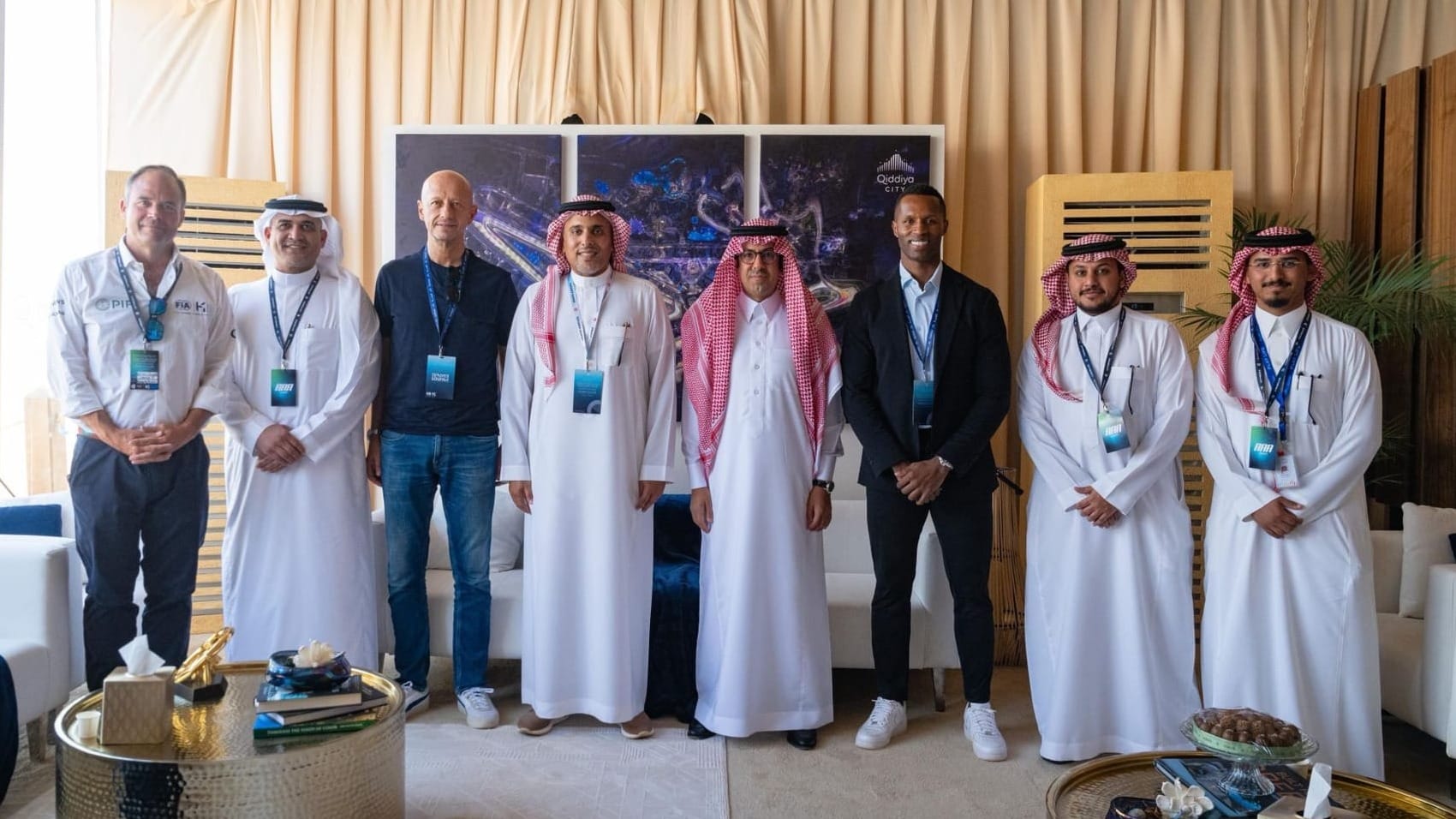 Abdulaziz Alaqel at Qiddiya City during the FIA Xtreme H World Cup.