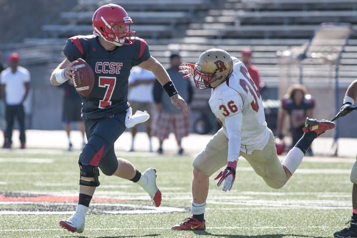 Slideshow: Football team beats De Anza College Dons