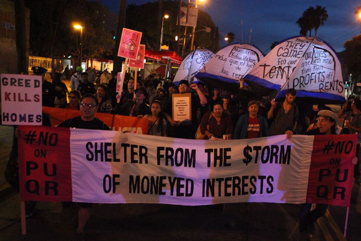 Chants for housing rights drummed through Mission District
