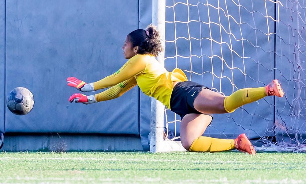 Women's Soccer Goalkeeper Sensation Elvira Motuapuaka Helped Lead Team's Success