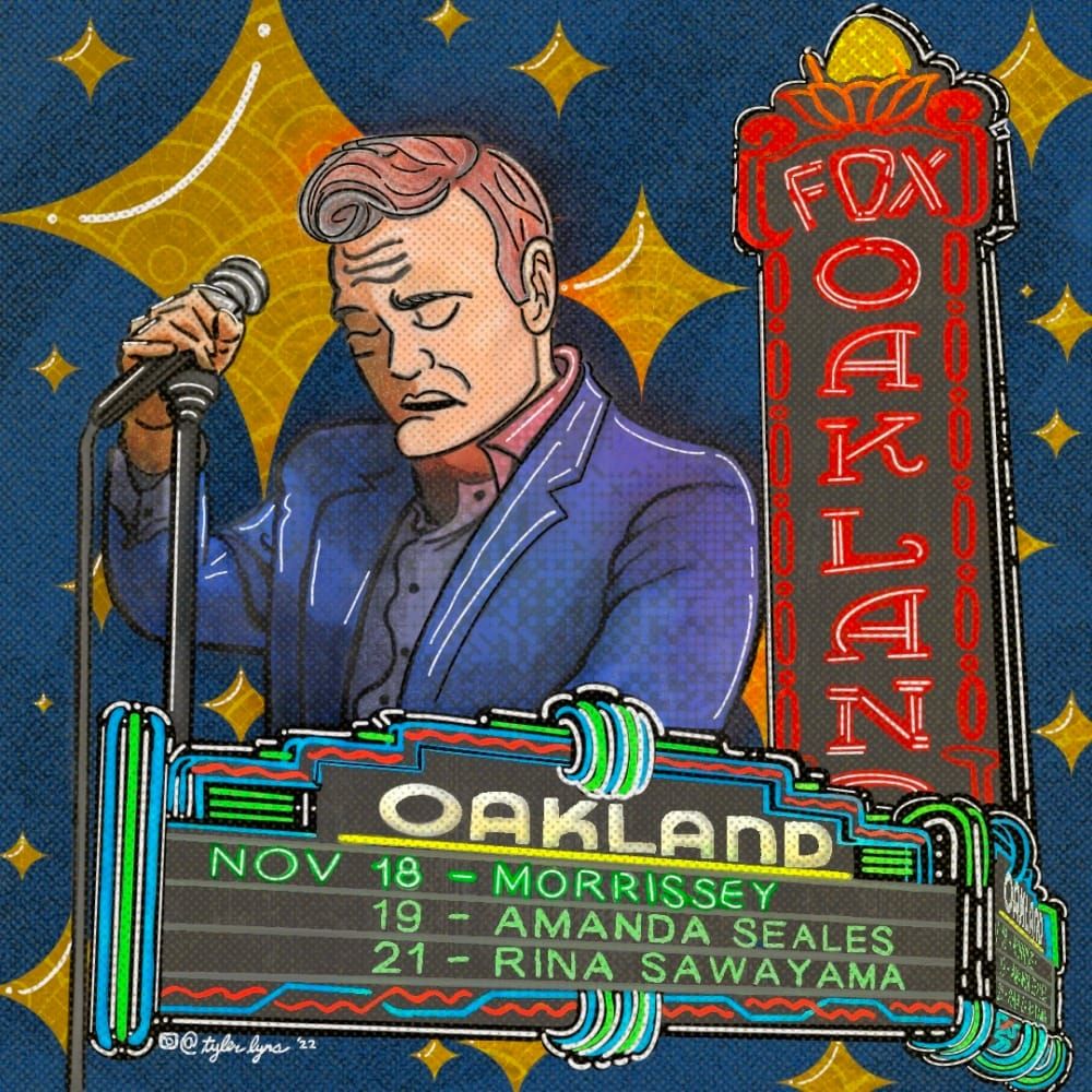 Morrissey Returns to Bay Area to Play at Historic Fox Oakland Theater for Delighted Fans